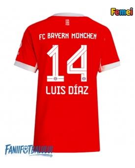 Bayern Munich Luis Diaz #14 Tricou Fotbal Replică 2025-26 Femei Acasa
